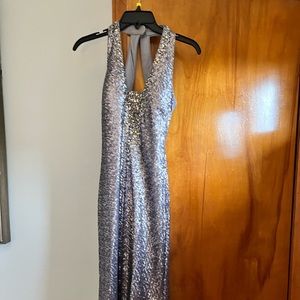 Lavender all sequin formal dress. Size 2. Worn once.